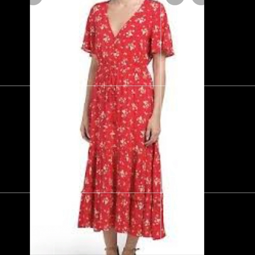 Sunday Mi Amor Floral Maxi Dress Size Small